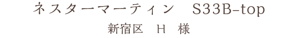 ネスターマーティン S33B-top 新宿区 H 様